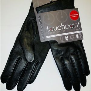 Touchpoint Smart Gloves Leather Use With Electronic Devices by Fownes Bros NWT